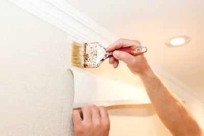 Pose de papier peint à Ramousies — revêtements muraux et toiles de verre